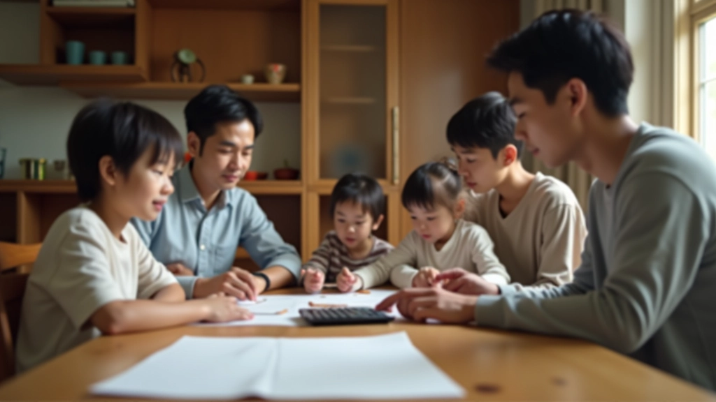 Family portrait with multiple generations showing togetherness and financial planning